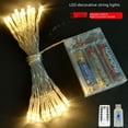 thumbnail image 2 of Cadena de luces LED con caja de batería para exteriores, resistente al agua, con ocho funciones, control remoto, cadena de luces de colores, decoración navideña para bodas y centros comerciales, 2 of 5