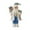Blue, variant on 12-Inch Santa Claus Doll, Standing Santa Figurine, Colorful Christmas Decorations, Gift for Holiday Decor