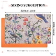 thumbnail image 6 of Yayeee Doormat for Indoor Entrance 32" x 20" Non Slippery Floor Rug, Purple Floral Pattern, 6 of 8
