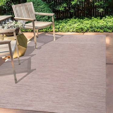 JONATHAN Y TSN100F-5 Ethan Modern Flatweave Solid Pink 5 ft. x 8 ft. Indoor/Outdoor Area Rug, Casual, Pet Friendly, Stain Resistant, Easy to Clean, for Patio, Balcony, Living Room; Kitchen, Bedroom