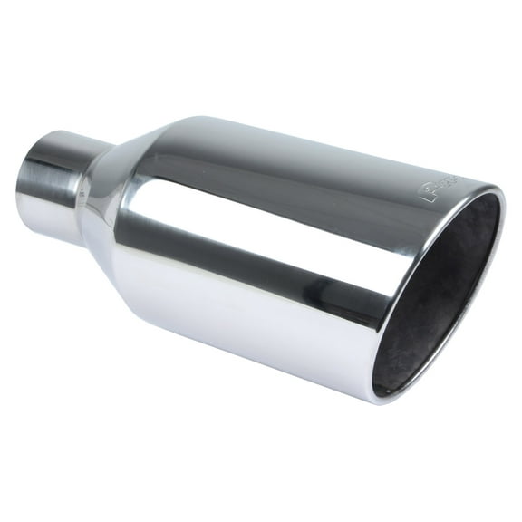 Pypes Performance Exhaust PYPEVT408 4 in. Inlet Monster Truck 304 Stainless Steel Round Angle Cut Weld-On Polished Exhaust Tip