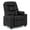 Black, variant on Mcombo Big Kids Recliner Chair for Boys and Girls Room, Faux Leather 7366, Dark Brown
