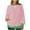 Pink, variant on Youyipin Women Striped Sweatshirt Long Sleeve Shirts Crewneck Oversized Casual Pullover Top 2024 Fall Fashion Outfits Clothes