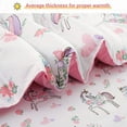 thumbnail image 4 of Viviland 7 Pieces White Unicorn Love Heart Comforter Bedding Set, Full, 4 of 5