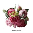 thumbnail image 3 of KQJQS 2 Pcs Artificial Flowers Bouquet Silk Peony Hydrangea Rose with Stems, Fake Floral Arrangement for Wedding Centerpieces, Home Kitchen Table Decor, 3 of 7