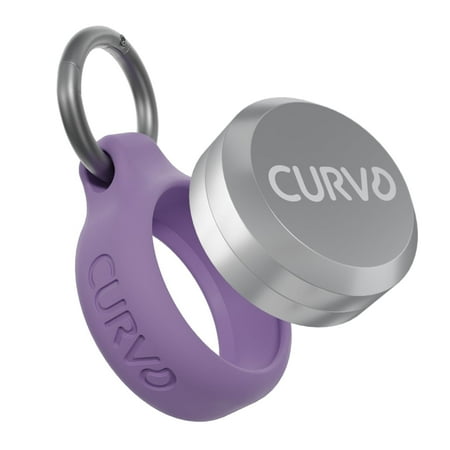 CURVD Premium Carrying Case, One-Size - Waterproof Keychain Holder for Earplugs, Pills, Coins (Purple)