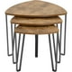 thumbnail image 3 of Set Mesa Triangular 3 Pzs Minimalista Industrial Cafe Madera, 3 of 9
