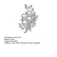 thumbnail image 7 of Lifetechs Women Brooch Pin Shiny Rhinestone Inlay Faux Pearl Brooch Elegant Alloy Badge Handbag Sweater Suit Shawl Decoration Clothing Accessories Party Wedding Jewelry Gift, 7 of 7