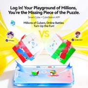 Gan I Carry 4, Smart Speed Cube 3x3 Magnetic, Connected Electronic Bluetooth Magic Cube for Kids Adults, Battery Replaceable Frosted Version