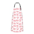 thumbnail image 2 of Pofeuu Kawaii Pigs Print Waterproof Apron with Pockets Adjustable Cooking Aprons Kitchen Bib for Baking Household Cleaning, 2 of 8