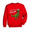 thumbnail image 1 of Tstars Boys Unisex Christmas Shirts Gift Christmas Pullover for Kids Jingle Bell Rawr T Rex Santa Kids Family Holiday Shirts Xmas Party Christmas Gifts for Boy Youth Kids Birthday Gift Sweatshirt, 1 of 5