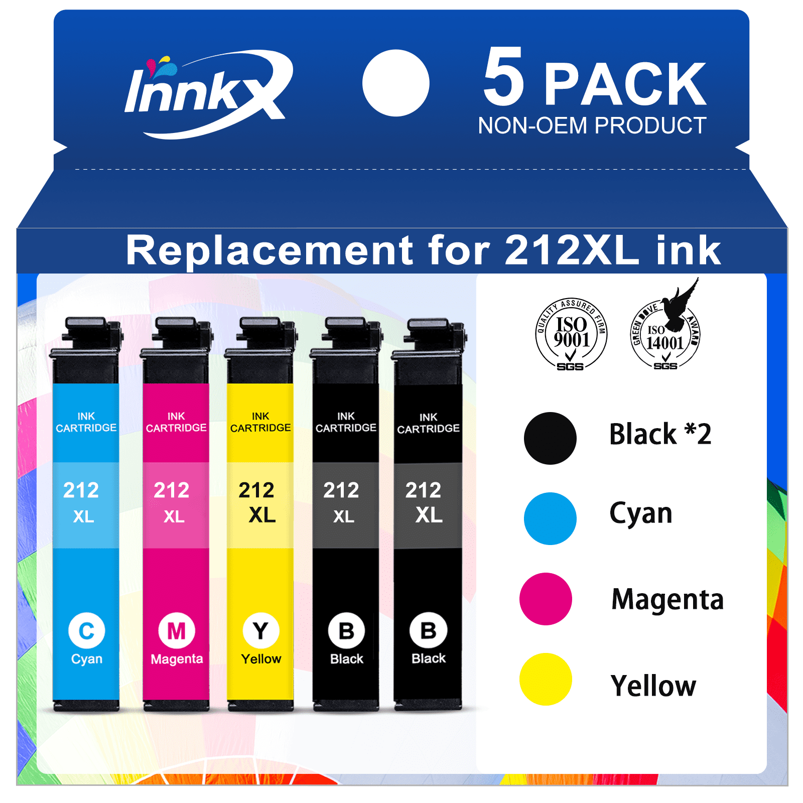 212xl Ink Cartridge for Epson 212 Ink for Epson Workforce WF-2850 WF