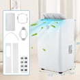 thumbnail image 7 of Versatile 14,000 BTU Portable Air Conditioner – 4-in-1 AC: Cooling, Dehumidifier, Fan & Sleep Mode – Quiet, 24H Timer, Remote, Window Kit – Up to 700 Sq.Ft – White, 7 of 7