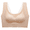 Beige, variant on Womens Bras Front Closure Full Coverage Back Support Wireless Corrector Bra Womens Seamless Jelly Bras 1 PC