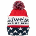 thumbnail image 3 of Budweiser King of Beers Patriotic Knit Cuff Pom Beanie, 3 of 3