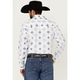 thumbnail image 4 of Ely Walker Men's Southwestern Print Long Sleeve Pearl Snap Western Shirt - 2027094-WH, 4 of 4