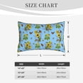 thumbnail image 4 of Rateoe Sunflowers And Bees Pattern Pillow Covers with Invisible Zipper(Pillows are not Included) Standard Pillowcases-20"x30", 4 of 6