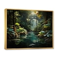 thumbnail image 2 of Designart "Adventurous Journey through Caraibe s Jungle" Landscapes Floater Framed Wall Decor, 2 of 7