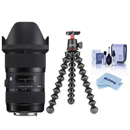 UPC: 0192223131774 | 18-35mm f/1.8 DC HSM ART Lens for Nikon EF  Bundle with Joby GorillaPod 3K Kit  Cleaning Kit  Cleaning Cloth