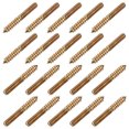 thumbnail image 1 of Unique Bargains 20Pcs M6x50mm Hanger Bolt Double Headed Bolt Self-Tapping Screw for Furniture, 1 of 1