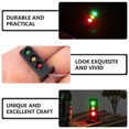 thumbnail image 4 of FRCOLOR Train Light Model 2pcs Railroad Light Model Sand Table Building Material Miniature Signals Light Model,0.51"X0.51"X1.06", 4 of 5