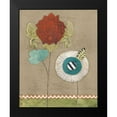 thumbnail image 2 of Vess, June Erica 12x14 Black Modern Framed Museum Art Print Titled - Petal Patterns V, 2 of 5
