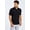 Black, variant on Fine Knit Polo Shirt With Zipper
