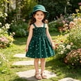 thumbnail image 5 of Busydd 3 Months-3 Years Baby Girl Dress with Hat Fashion Floral Print Sleeveless Sundress Casual Summer Cute Girls Dresses 6-9 Months, 5 of 8