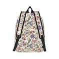 thumbnail image 3 of Daiia Paisley Flowers Vintage Canvas Backpack for Men and Women ,Hiking Backpack,Travel Laptop Bag for School,Large Capacity Backpack-Medium, 3 of 8