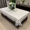 thumbnail image 1 of Luxury Tablecloth Embroidery Lace Rectangle Table Cover Flower Elegant Hollow Out Table Cloth Towels Dining Table Decoration, 1 of 5