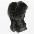 thumbnail image 3 of Female Coat Autumn and Winter Fashion Plus Size Solid Sleeveless Fur Neck Vest Jacket Coat, 3 of 6