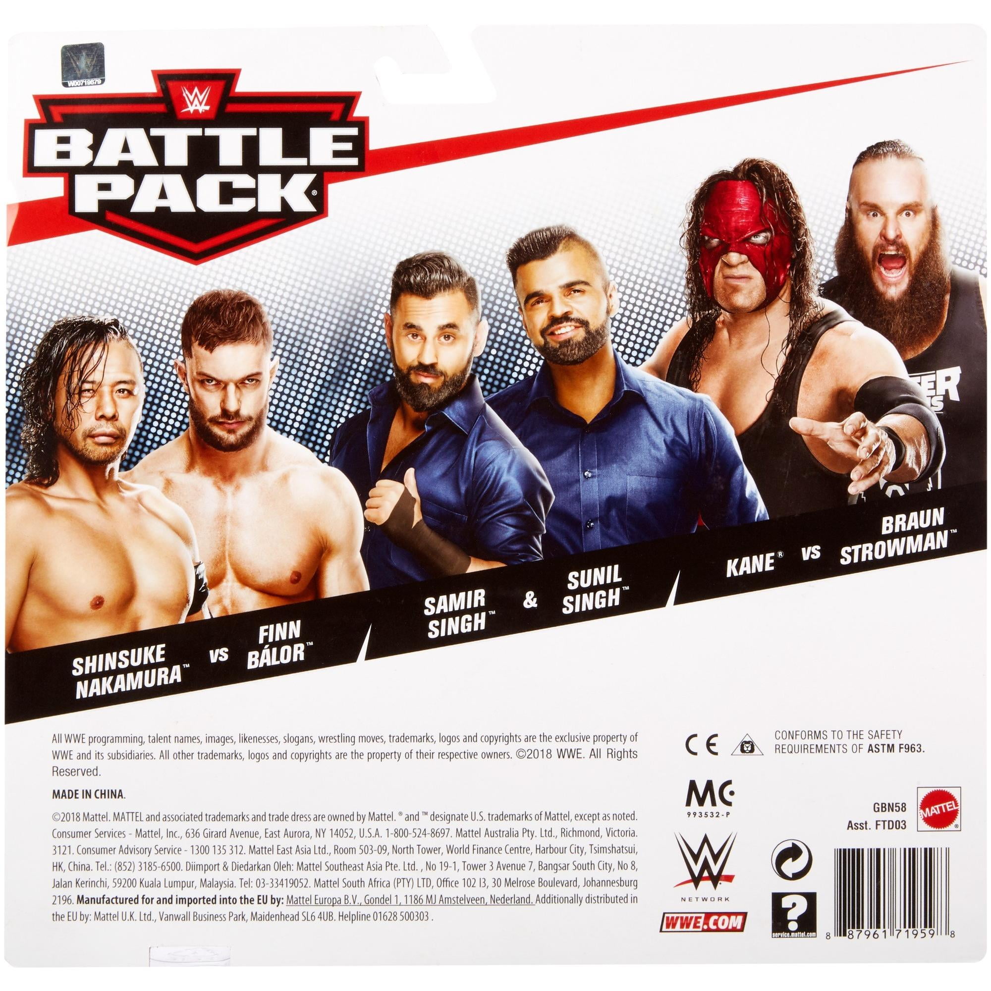 WWE Battle Pack Includes Two 6-inch Action Figures with