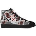 thumbnail image 4 of Aidianart Womens Poker High Top Shoes High Top Canvas Sneakers Size 10, 4 of 5