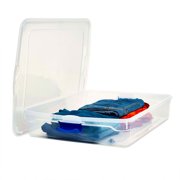 Homz 56-Quart Underbed Storage Container - With Lid and Wheels - 2 Pack