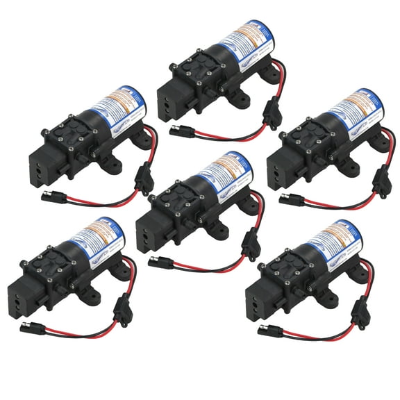 OEM (6 Pack) Everflo 1.0 GPM, 12V, Diaphragm Pump EF1000, EF1000-BOX, EF1000BOX