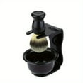 thumbnail image 1 of 3-Piece Beard Grooming Kit: Brush, Soap Bowl, and Acrylic Frame for a Perfect Shave, 1 of 4