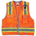 thumbnail image 6 of Ergodyne GloWearÂ® 8254HDZ Type R Class 2 Heavy-Duty Surveyors Vest, Orange, L/XL, 6 of 6