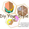 thumbnail image 4 of Wall Decor,bulletin Board, Pin Board, Cork Tiles,hexagon Cork Board With Adhesive Backing Memo Boards Message Board For Office/home/kitchen/dorm Room,, 4 of 5