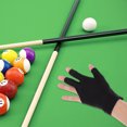 thumbnail image 2 of OULII Pool Table Glove 1Pcs Black with Three Finger Design for Enhanced Control, 2 of 5