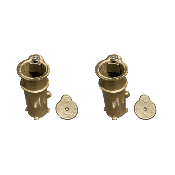 Global Pool Products 6-Inch Anchor with Cap for Inground Pool Basketball Hoop, Set of 2