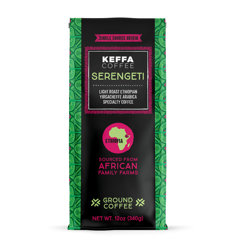 Keffa Coffee Serengeti Coffee, Light Roast, 12 oz. - Walmart.com