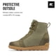 thumbnail image 3 of Botas de invierno Sorel Evie II NW Lace para mujer, color verde piedra, talla 6.5, 3 of 7
