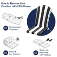 thumbnail image 6 of Outdoor Adirondack Chair Cushion, 50”x20” High-Back Rocking Chair Pad, Waterproof Patio Furniture Cushion for Indoor & Outdoor Use, 6 of 7