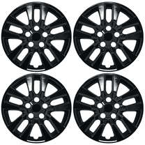 HubStar Hubcap Replacement for Nissan Altima 2013-2018, 16-inch Premium Wheel Cover, Gloss Black (Set of 4)