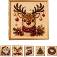 thumbnail image 7 of DIY Christmas Pearl Diamond Painting Art Kit with Frame, Christmas Pearl Beads Art Craft for Adults & Beginners, Gemstone Diamond Dots Beads Painting for Home Wall Decor，Style-D, 7 of 7