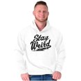 thumbnail image 5 of Stay Weird Motto Mantra Geek Normal Hoodie Sweatshirt Women Men Brisco Brands X, 5 of 6