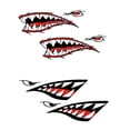 thumbnail image 1 of 4 Piezas Calcomanía De Boca De De Tiburón, Calcomanías De Canoa Y Kayak, Accesorios De Gráficos Para De Pesca Sharpla Etiquetas engomadas, 1 of 8