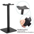 thumbnail image 5 of Soporte para Auriculares, Soporte Universal para Auriculares Over Sennheiser, Sony, Bose, AKG, Auriculares para Juegos y Pantalla para Auriculares, Aluminio + TPU + ABS, Negro, 5 of 5