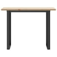 thumbnail image 4 of vidaXL Dining Table O-Frame 39.4"x19.7"x29.7" Solid Wood Pine and Steel, 4 of 9