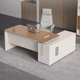 thumbnail image 4 of Reception Executive Office Desks Corner Standing Work Desktop Desks Modern Luxury Drawers Bureau Meuble Office Furniture WJ25XP My Lux Decor Round, 4 of 10